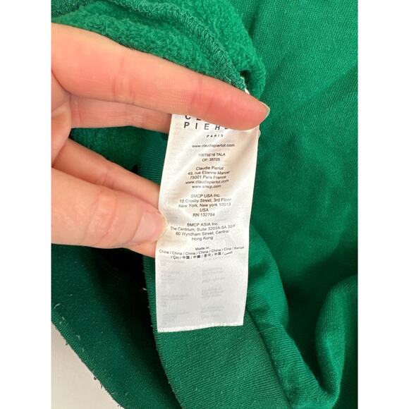Claudie Pierlot Paris Tala Sweater Green 1 Small - Picture 5 of 7